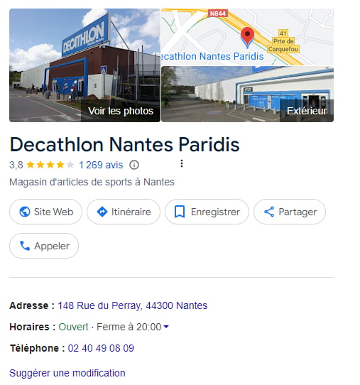 Citation locale NAP - Decathlon Nantes